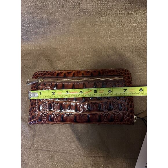 NWT Brahmin Women's Suri Leather Zip-Around Wallet Pecan Melbourne - Picture 6 of 7